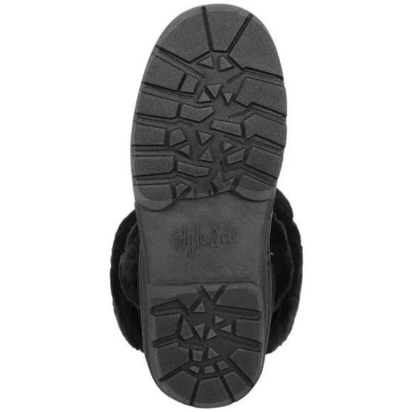 Style & Co Black Witty Cold-Weather Boots - Picture 4 of 5